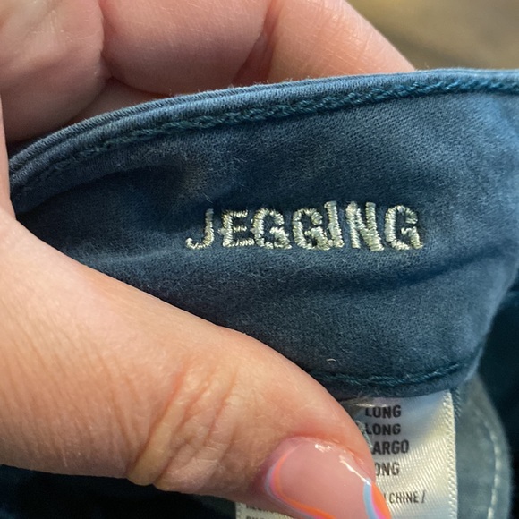 American Eagle Jeggings Blue 0 Long EUC - Picture 6 of 9